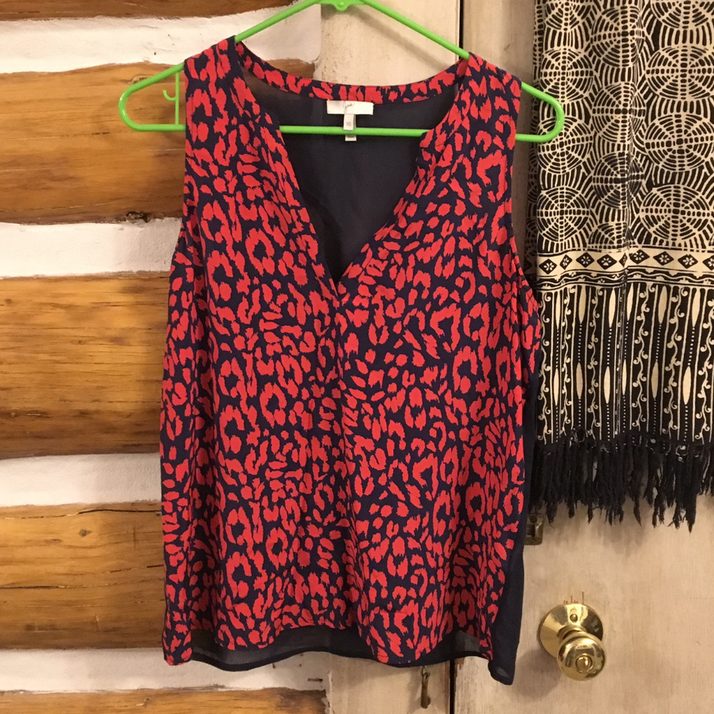 Sheer back Joie shirt